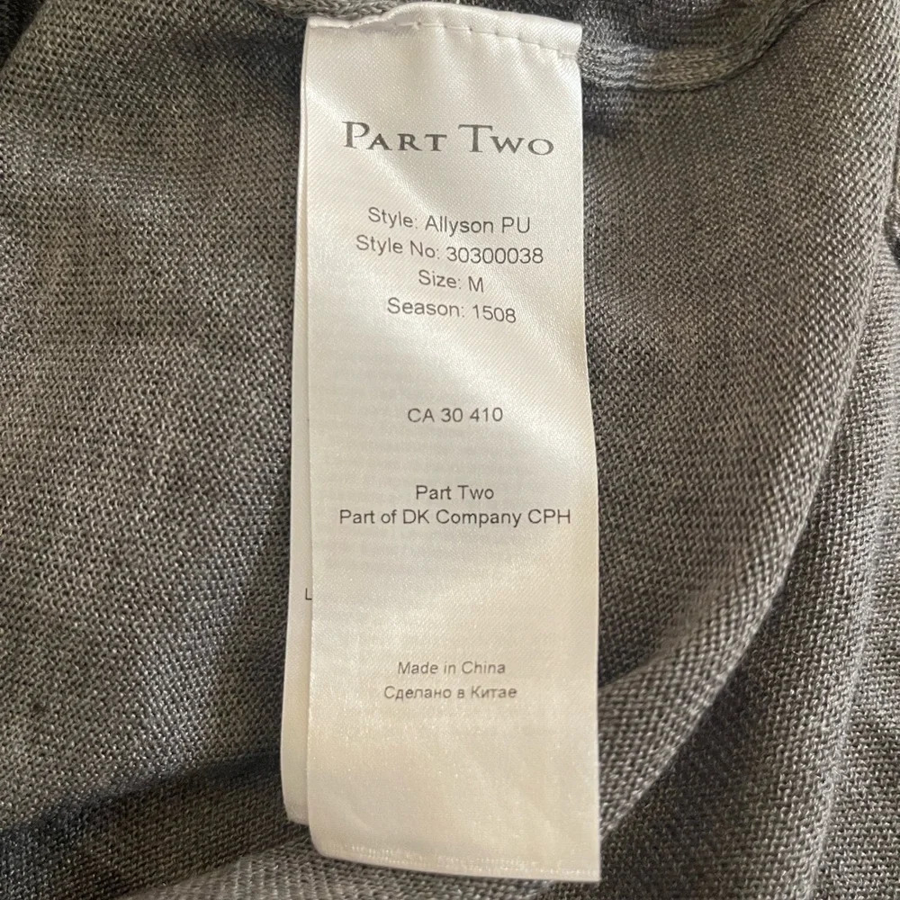 Women’s Part Two Copenhagen gray turtleneck sweater Large - Picture 3 of 3